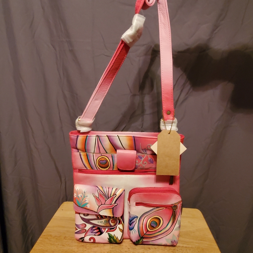 GORGEOUS SUKRITI HANDPAINTED CROSS BODY BAG!